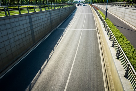 concrete road network